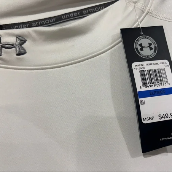 Under Armour Women's White Long Sleeve Tee - Picture 4 of 6